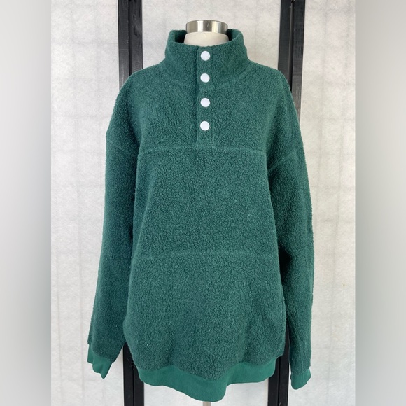 Outdoor Voices Forest Green Turtleneck Sweater. XL